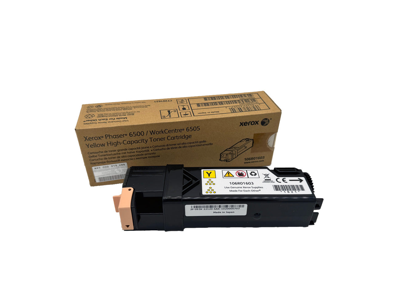 Original Xerox 106R01603 Toner Farbe: Yellow ca. 2.500 Seiten für Xerox Phaser 6500 Serie usw. wb