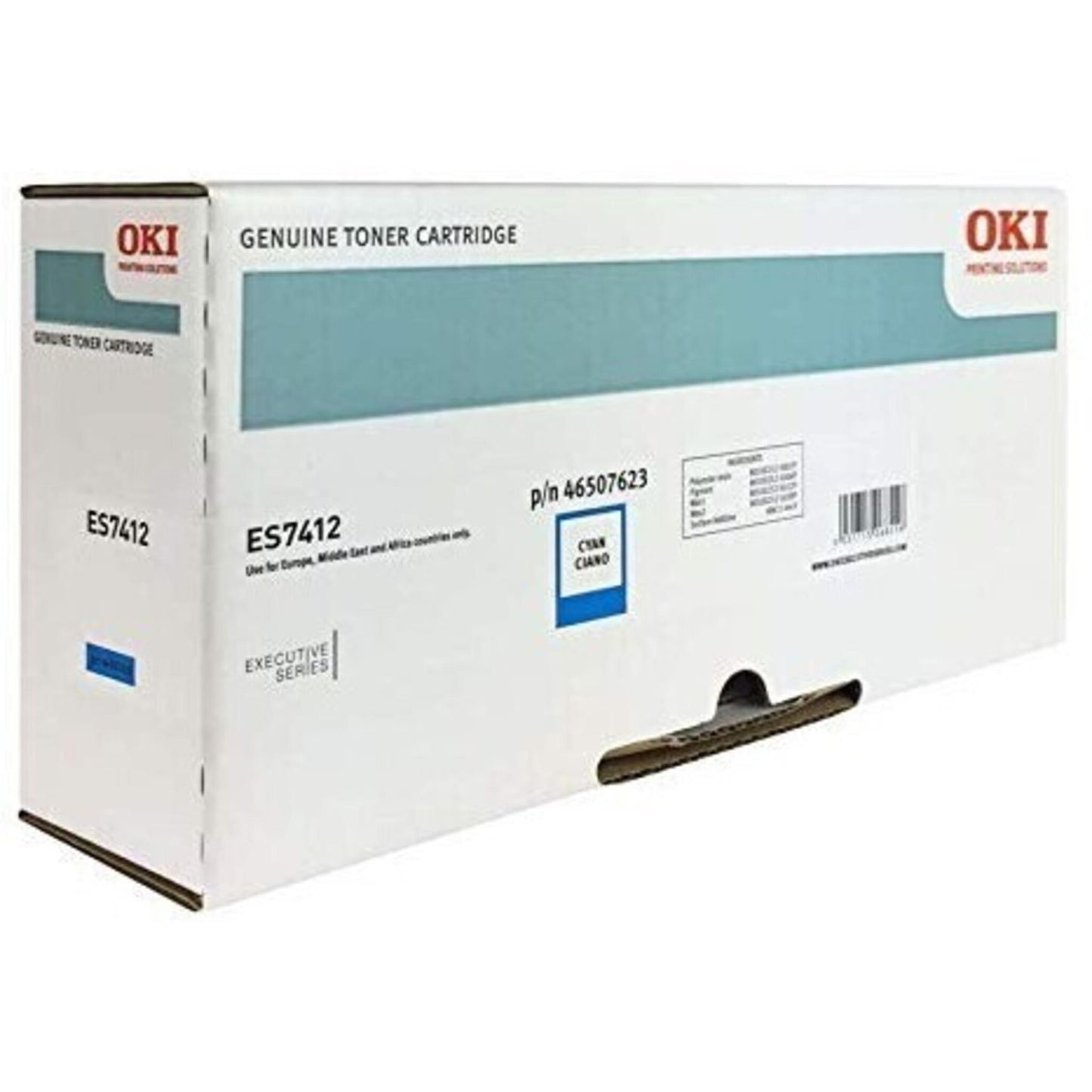Original Toner OKI ES 46507623, Cyan, ca. 11.500 Seiten
