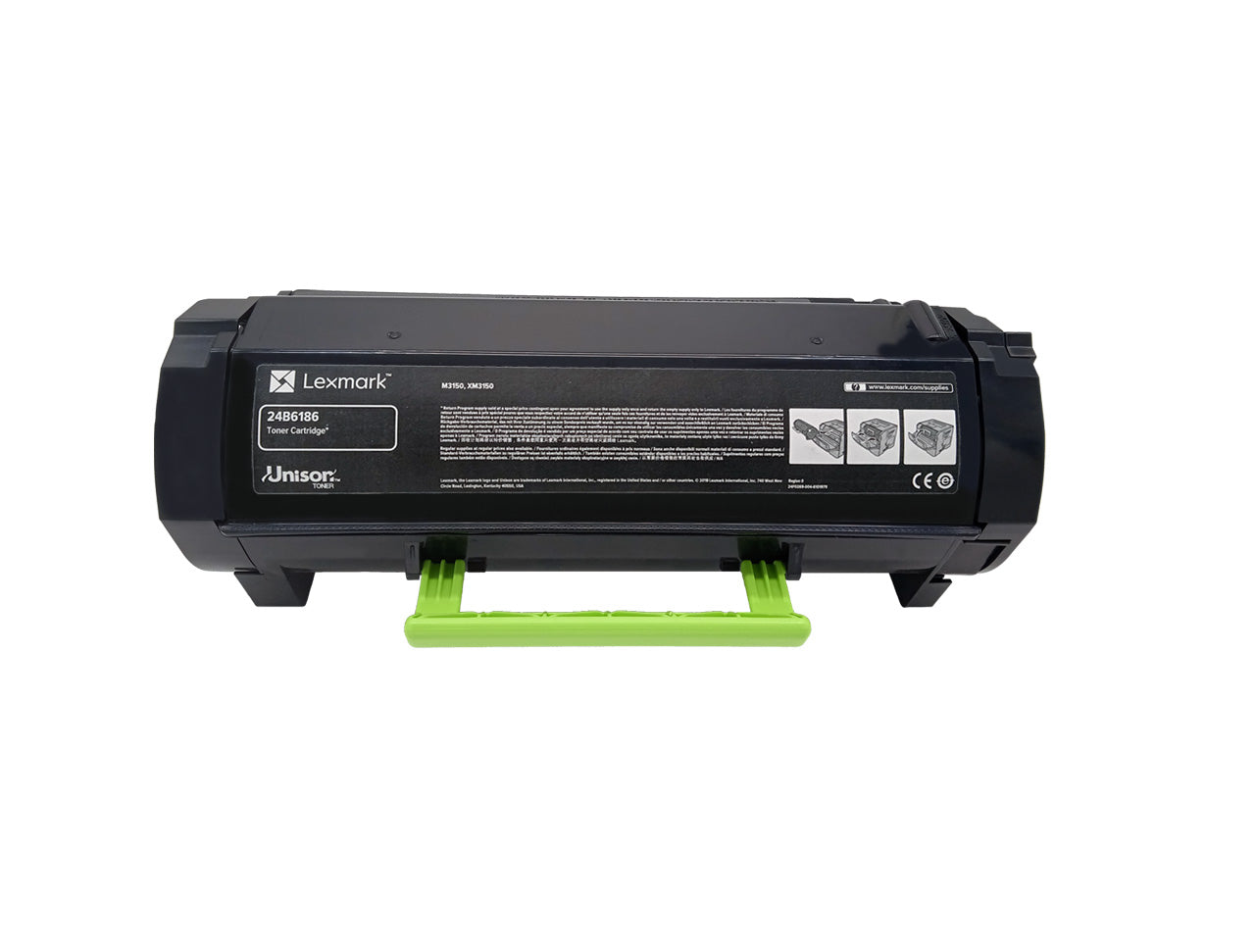 Original Lexmark Toner 24B6186 Farbe: Schwarz ca. 16.000 Seiten für M 3150 + XM 3150 usw. wb