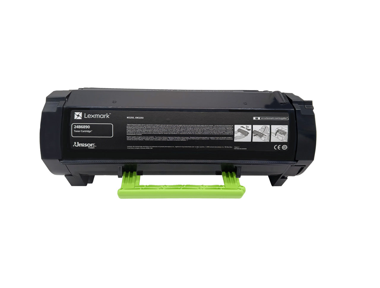 Original Lexmark Toner 24B6890 Farbe: schwarz ca. 21.000 Seiten für M 3250 + XM 3250 usw. wb