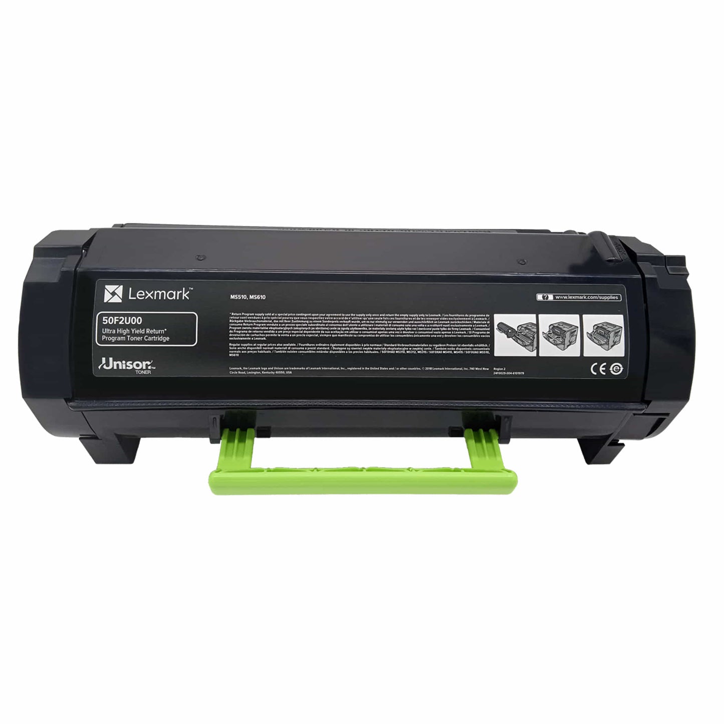 Original Lexmark Toner 50F2U00 / 502U Farbe: Schwarz ca. 20.000 Seiten für Lexmark MS 510 und MS 610 Serie