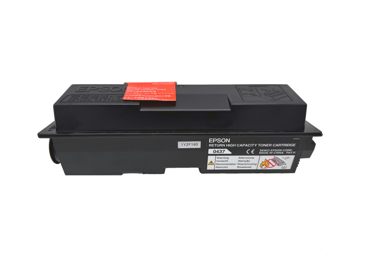 Original EPSON 0437 Toner (C13S050437) Farbe: Schwarz ca. 8.000 Seiten für Aculaser M 2000 | M 2000 DN und M 2000 DTN usw. wb