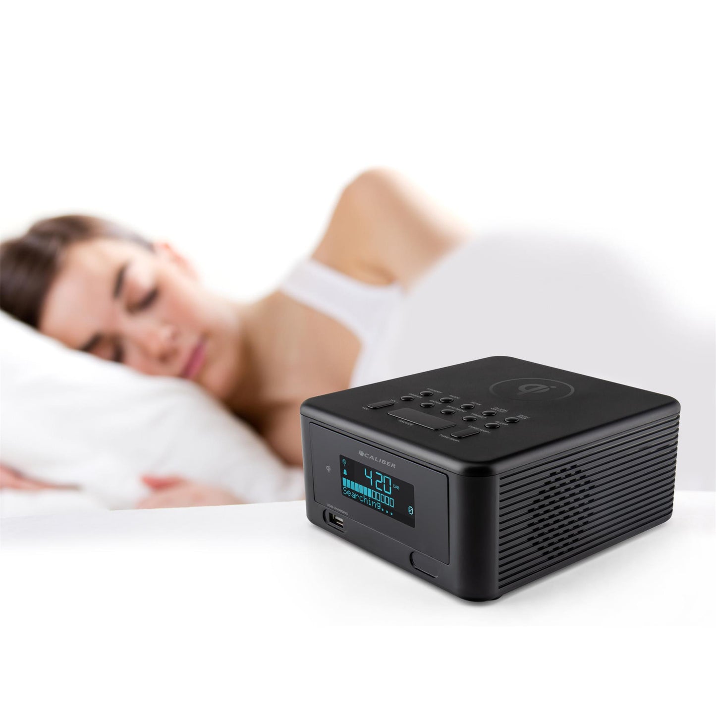 Caliber HCG010QIDAB-BT Wecker mit QI Laden,DAB+ und Bluetooth