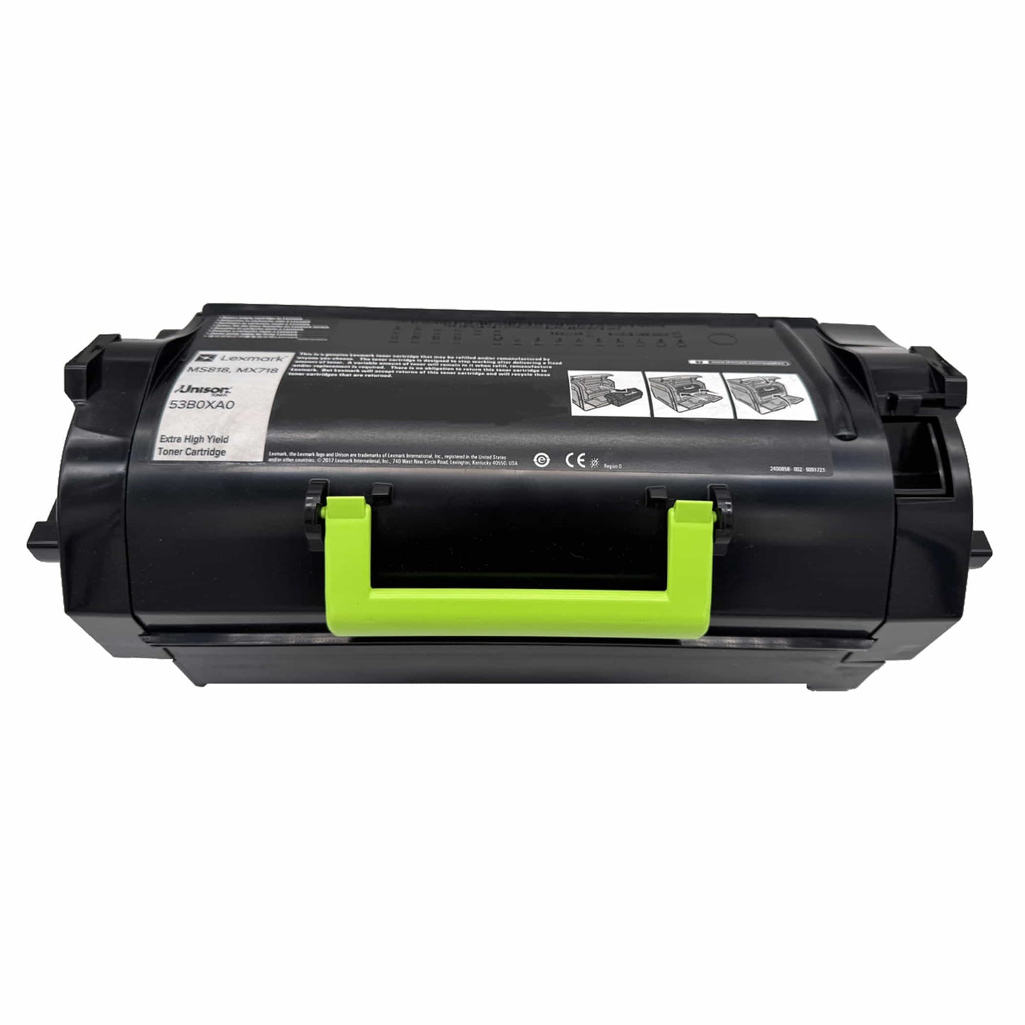 Original Lexmark Toner 53B0XA0 Farbe: Schwarz ca. 45.000 Seiten für Lexmark MS 818 und MX 817 / 818 Serien