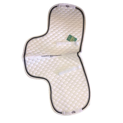 9753 USG Baumwoll Satteldecke Warmblut VS weiß/schwarz