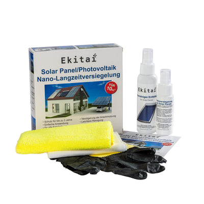 Ekitai Solar Panel reinigung / Photovoltaik Nano-Langzeitversiegelung Set gegen Schmutz