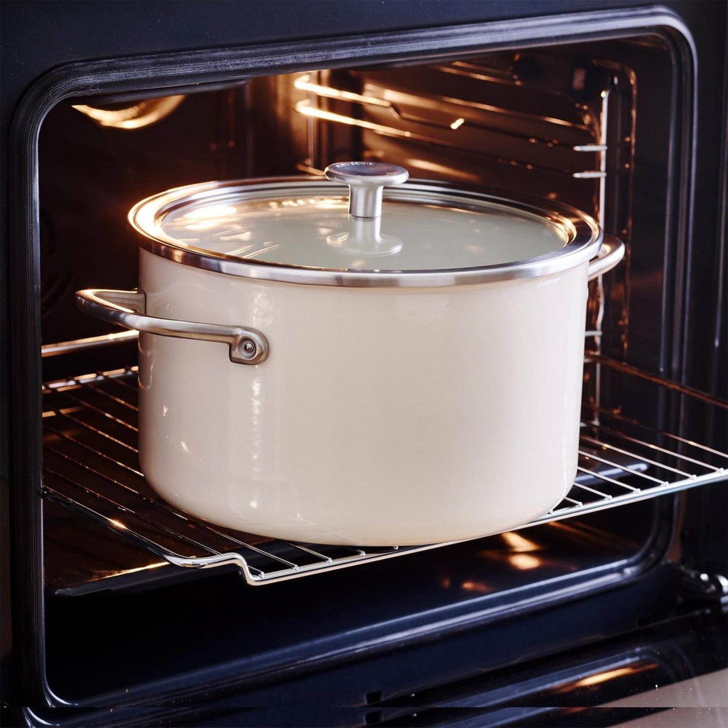 KitchenAid Kochtopf Almond Cream 20cm profi