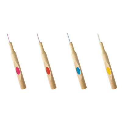10er Pack á 8 Stück ( 80 Stück ) Interdentalbürsten aus Birkenholz - FSC zertifiziert - Borsten aus Bio Kunststoff von Zahnärzten entwickelt ISO 3