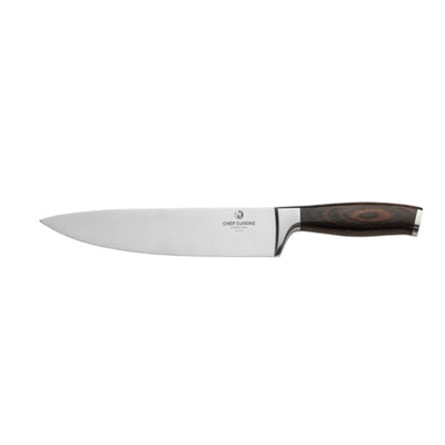 CHEF CUISINE Messerset, 6-tlg., inklusive Messerblock, Rostfreier Klingenstahl, Geschmiedet, Handgeschliffen & poliert, Ergonomischer Griff