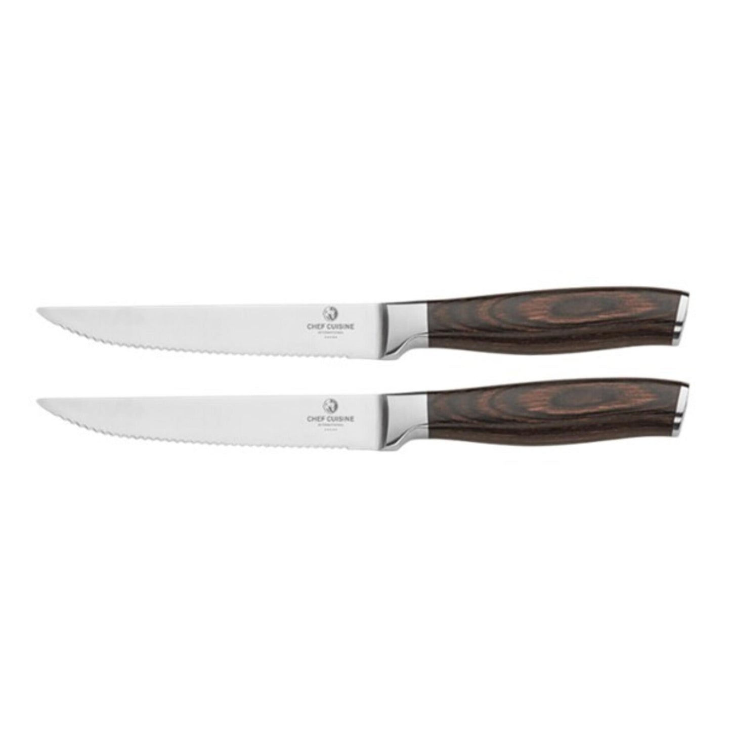 CHEF CUISINE Messerset, 6-tlg., inklusive Messerblock, Rostfreier Klingenstahl, Geschmiedet, Handgeschliffen & poliert, Ergonomischer Griff