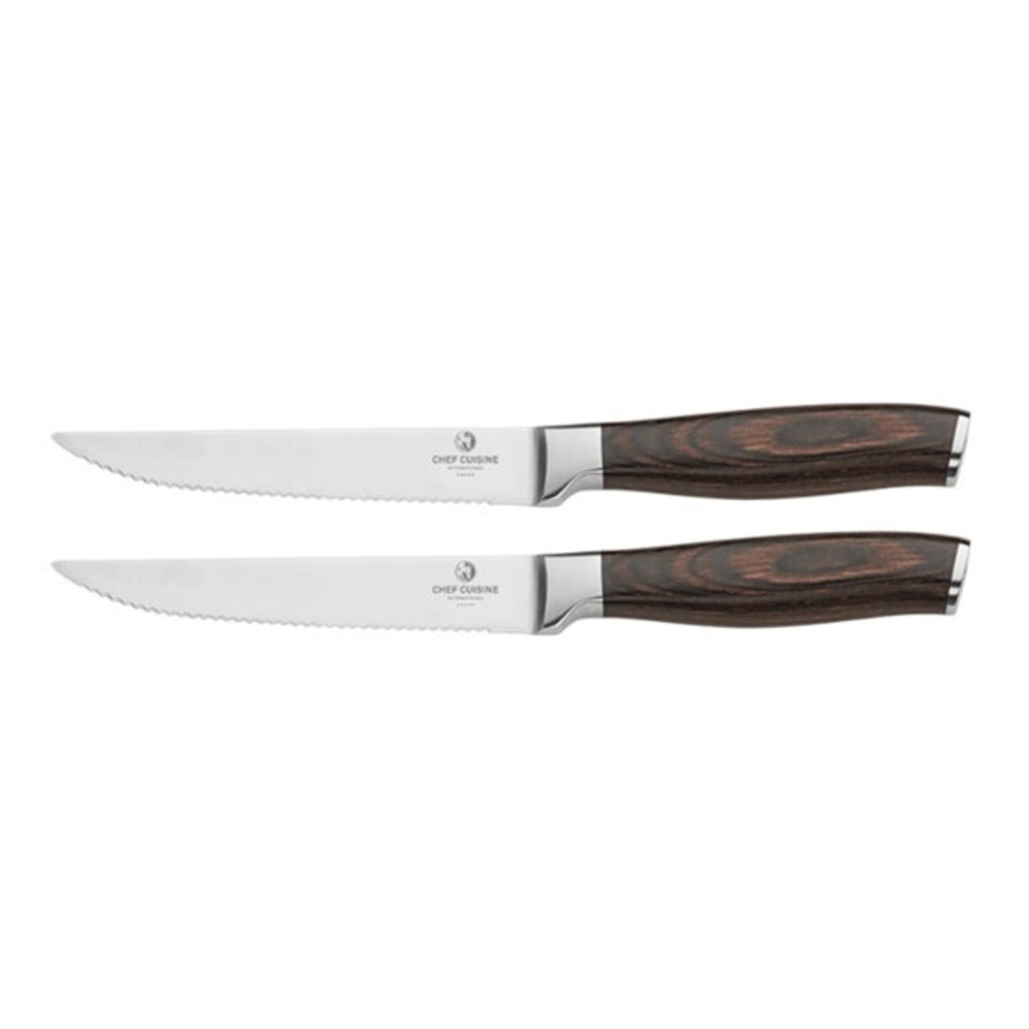 CHEF CUISINE Messerset, 6-tlg., inklusive Messerblock, Rostfreier Klingenstahl, Geschmiedet, Handgeschliffen & poliert, Ergonomischer Griff