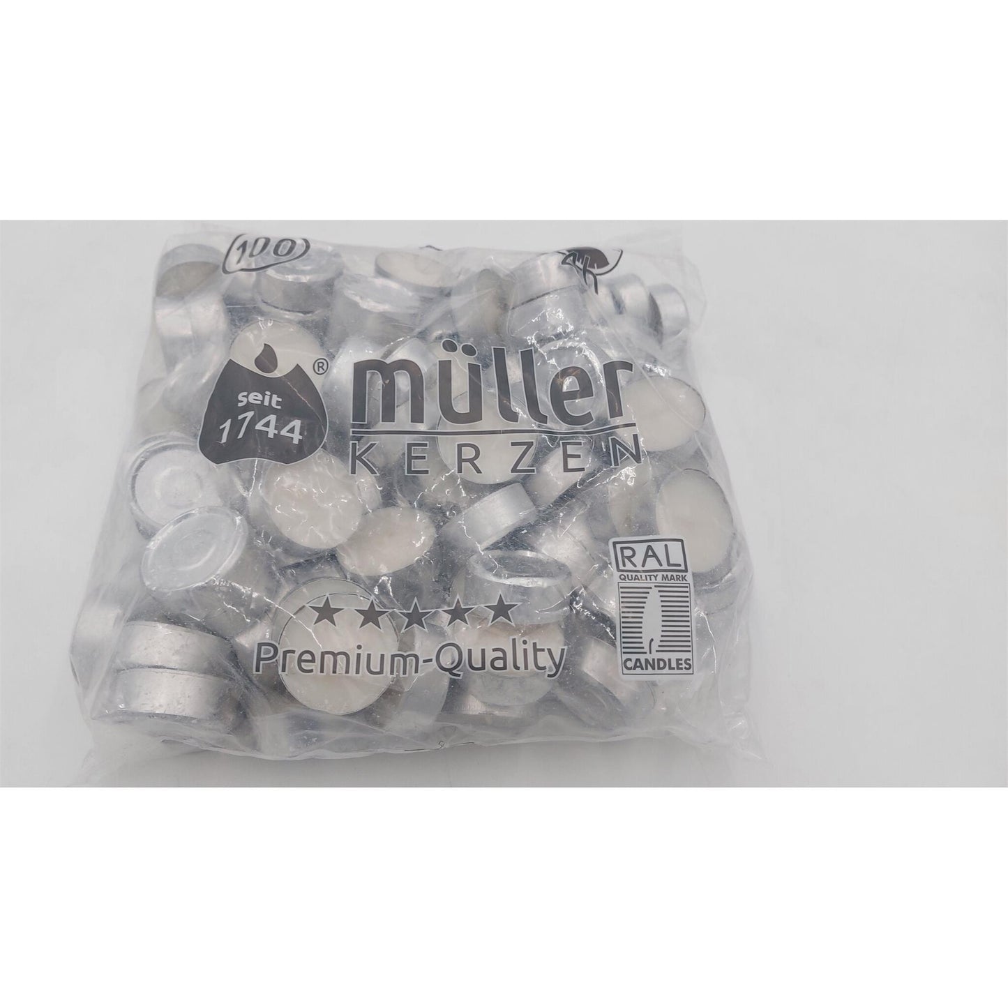 Müller-Kerzen 100er Beutel Teelicht 100 stk