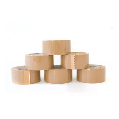 Packband Monta 315, 50mm breit, 66 Meter lang braun 36 Rollen = (6 Sets)