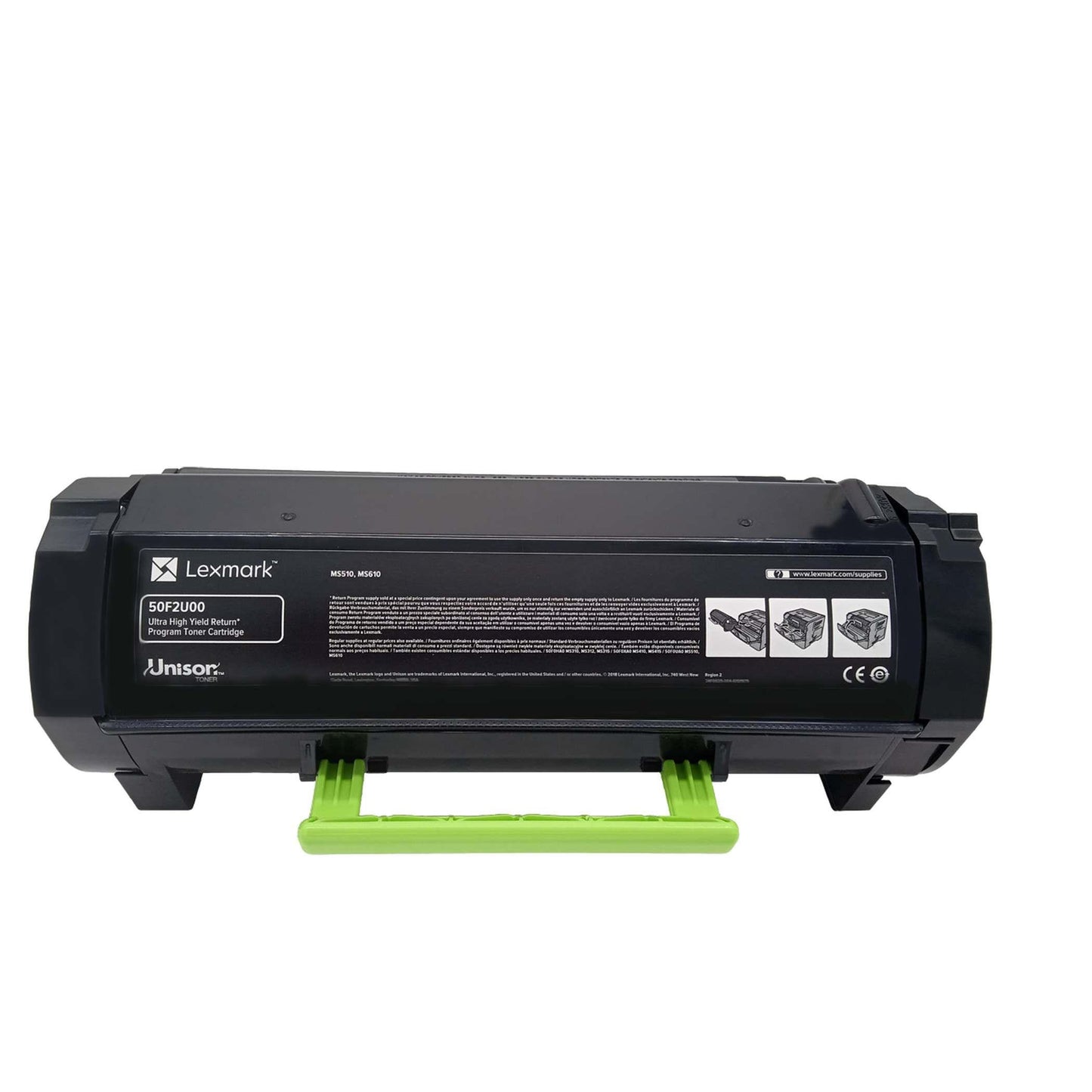 Original Toner Lexmark 50F2U00 / 502U Farbe: Schwarz ca. 20.000 Seiten für Lexmark MS 510 und MS 610 Serie wb