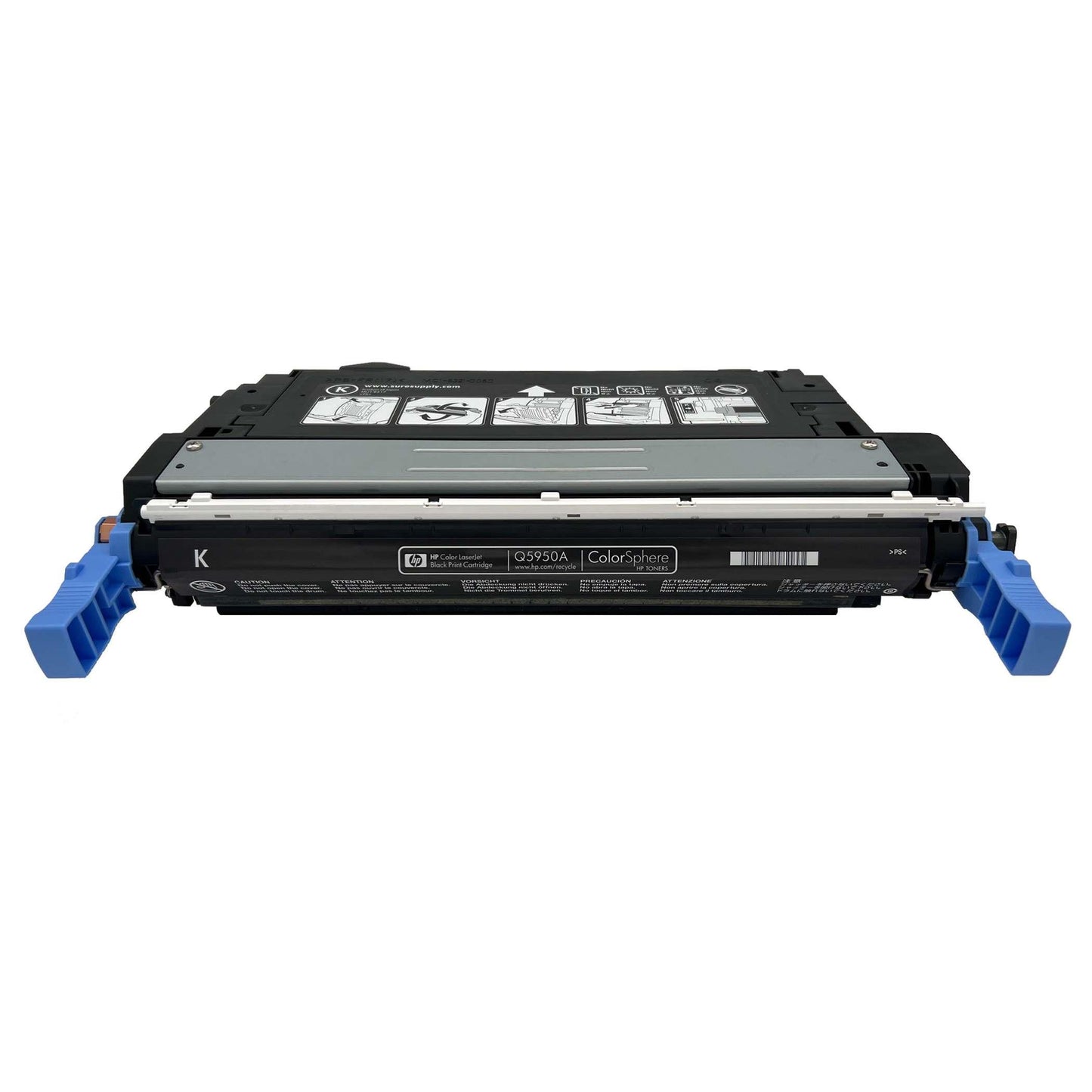 HP Original Toner 643A (Q5950A) Farbe: Schwarz ca. 11.000 Seiten für Color LaserJet 4700 Serie wb