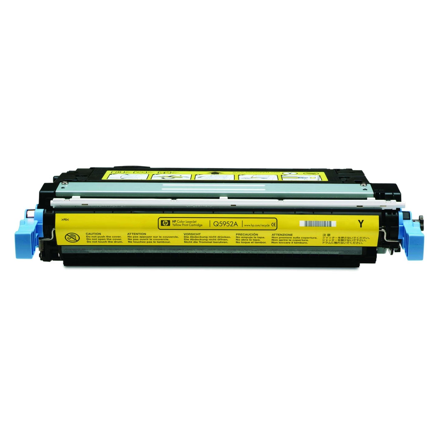 Original HP Toner 643A (Q5952A) Farbe: Yellow ca. 10.000 Seiten für Color LaserJet 4700 Serie wb
