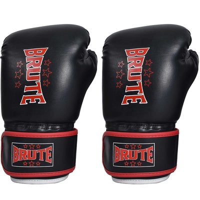 BRUTE High Grade Kickboxhandschuhe aus Thai-PU mit Luftzirkulation und stabilem Daumen