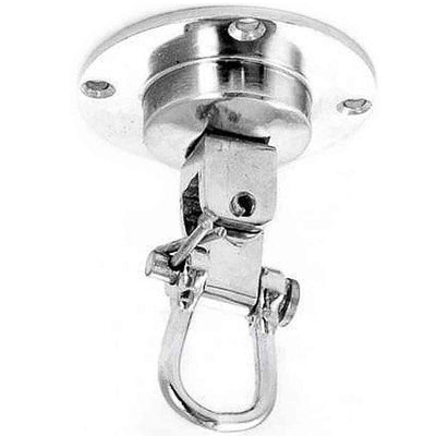 BRUTE professioneller drehbarer Boxhaken für effektives Boxtraining - Robuster Boxsackhaken mit 360-Grad-Drehung für maximale Beweglichkeit und Stabilität, Silber