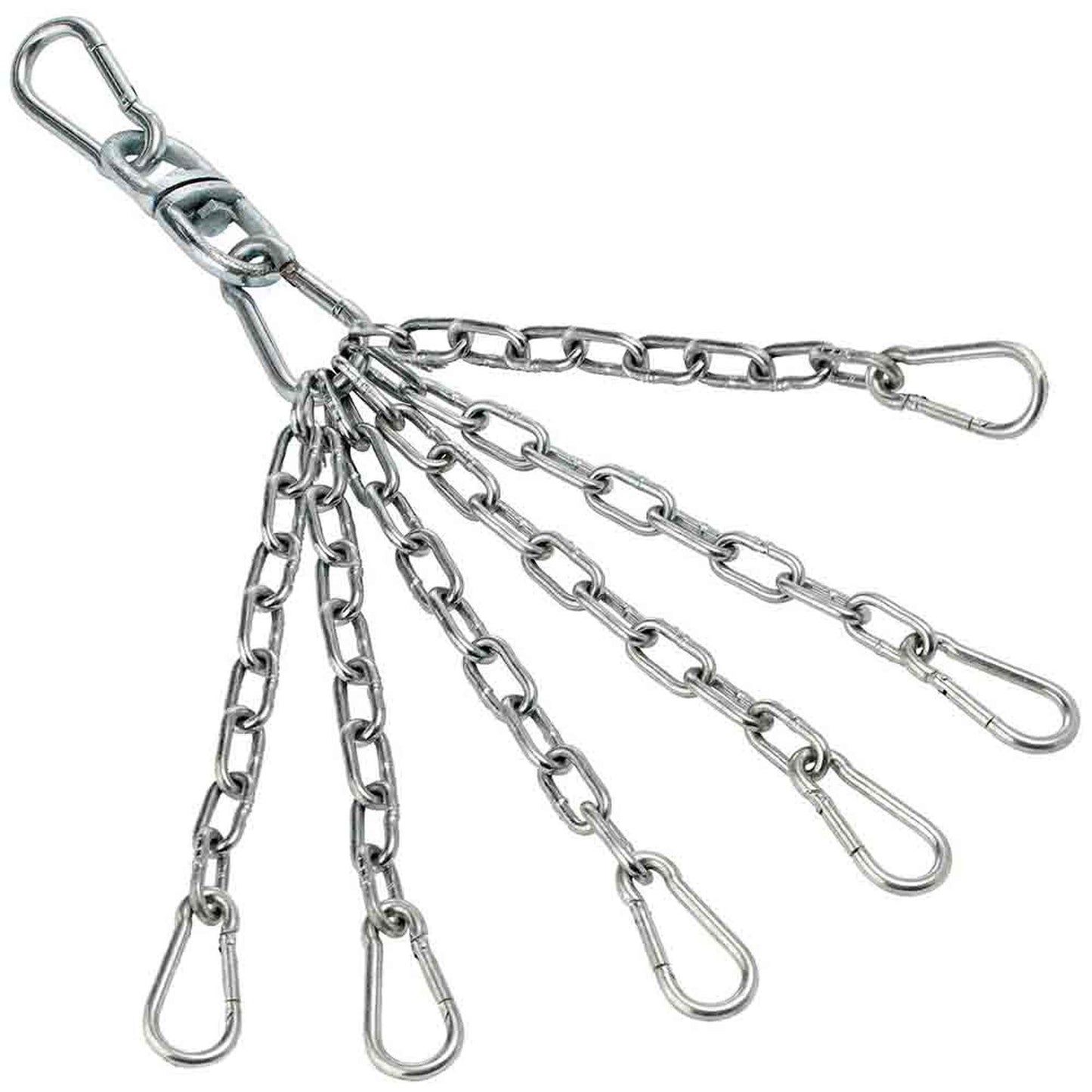 BRUTE Boxsack Kette mit robustem Karabinerhaken und Drehgelenk - 4 - 6 Punkt Boxsack Kette