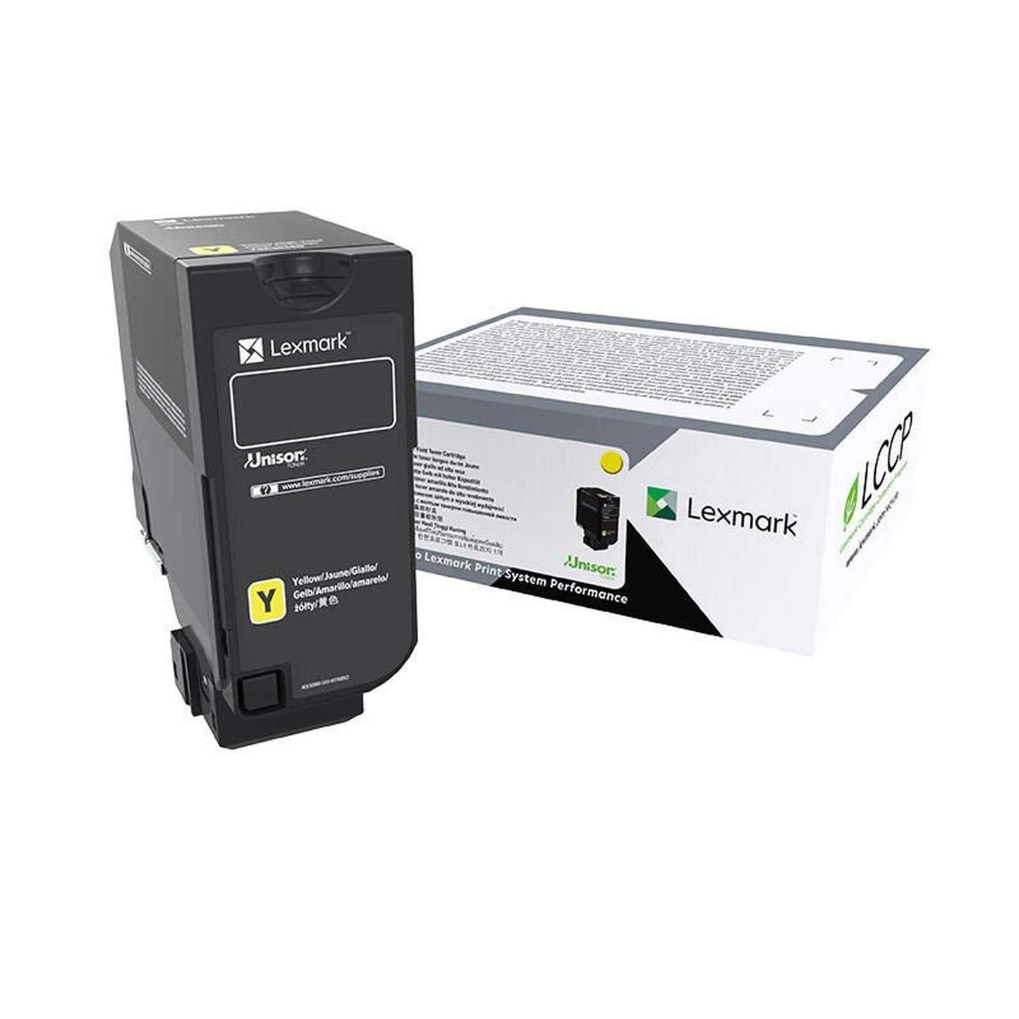 Original Lexmark 74C0H40 Farbe: yellow Kapazität: 12.000 Seiten für CS 725 Serie