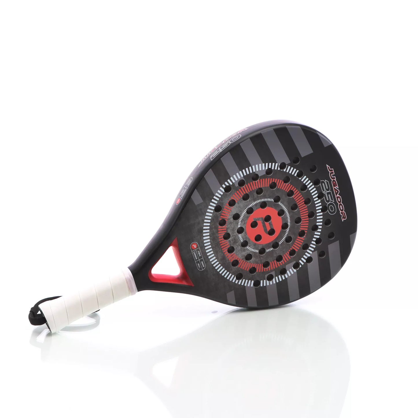Padelracket Jugador 250 Schwarz/Rot 354 Gramm Pure2Improve