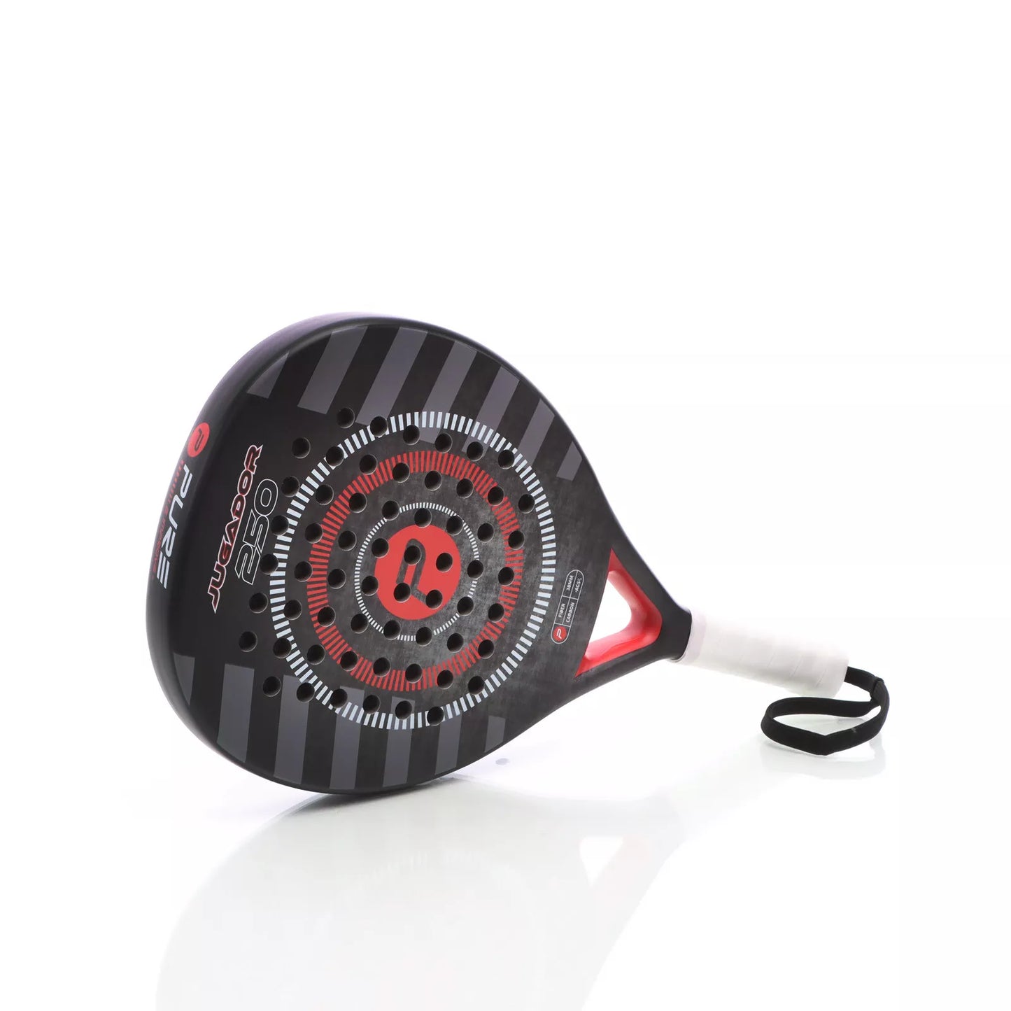 Padelracket Jugador 250 Schwarz/Rot 354 Gramm Pure2Improve