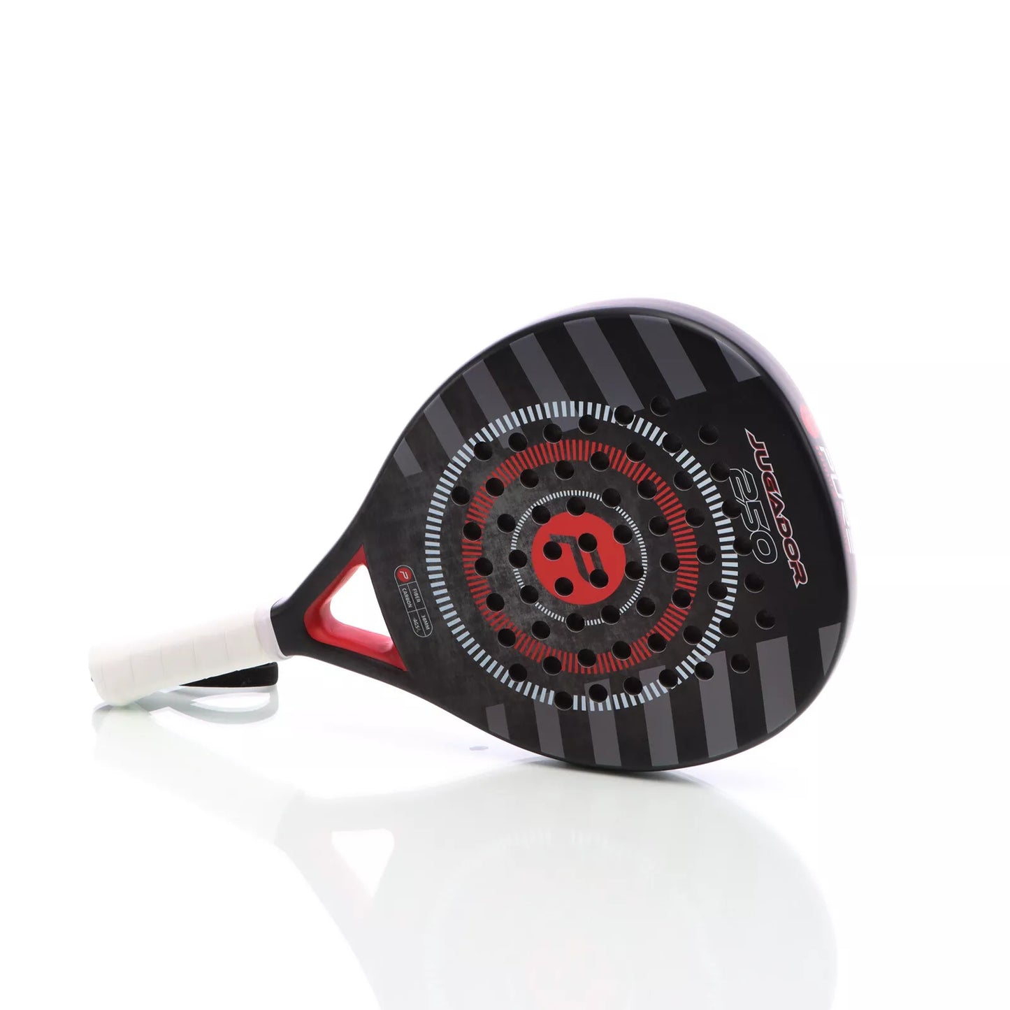 Padelracket Jugador 250 Schwarz/Rot 354 Gramm Pure2Improve