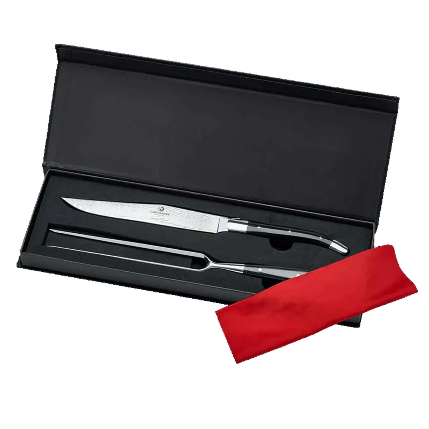 CHEF CUISINE Damast Tranchier Besteck, 2-tlg.