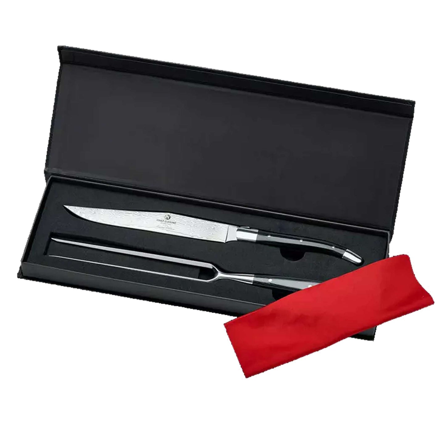 CHEF CUISINE Damast Tranchier Besteck, 2-tlg.