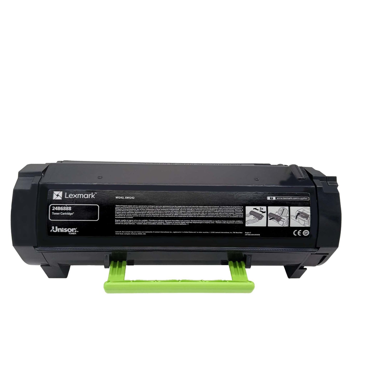 Lexmark Original Toner 24B6888 Farbe: Schwarz ca. 21.000 Seiten für: Lexmark M1242 und XM1242 Serie white Box