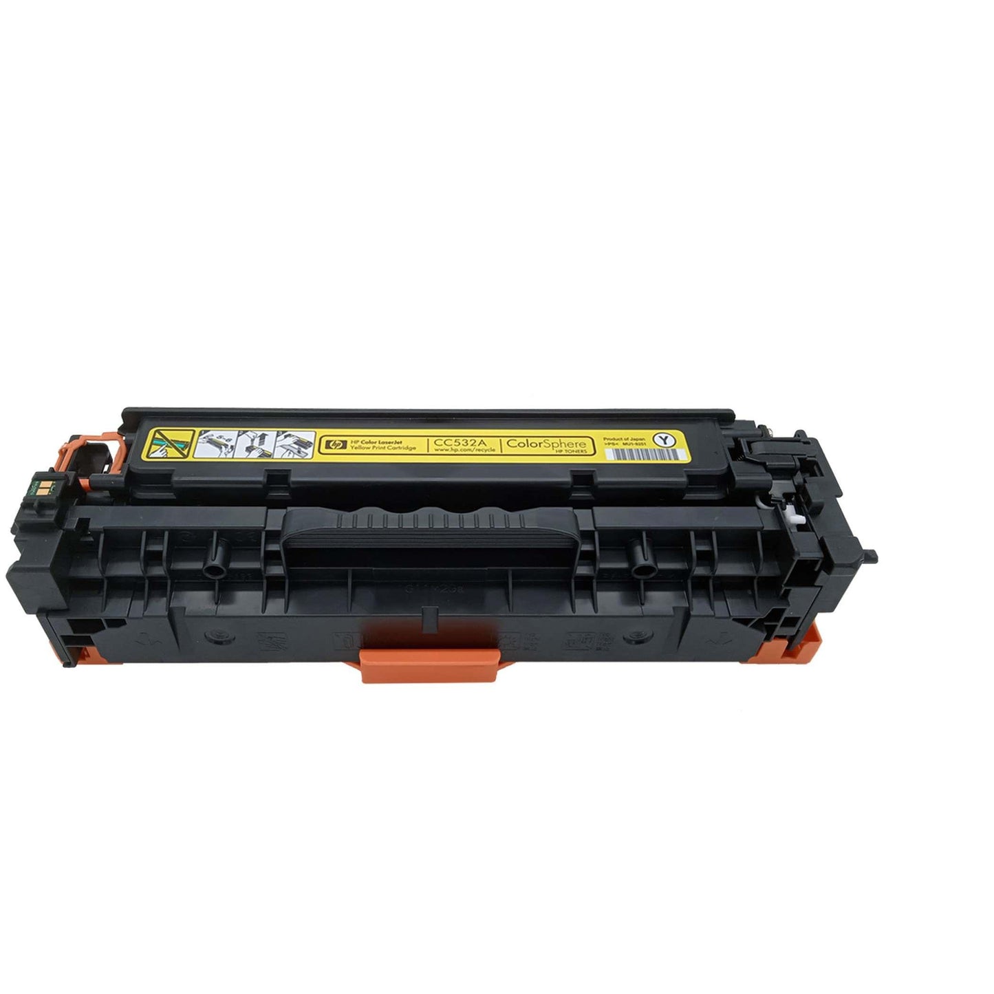 Original HP Toner 304A (CC532A) Farbe: Yellow ca: 3.500 Seiten für HP Color LaserJet CP2025 und CM2320 Serien white box