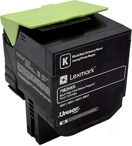 Lexmark Original Toner 71B2HK0 Farbe: Black ca. 6.000 Seiten für CS 417dn I CS 517de usw. wb