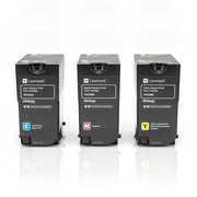 Original Lexmark Colorpack 74C2SME | 74C2SYE | 74C2SCE Farbe: Magenta | Yellow | Cyan ca. 21.000 Seiten