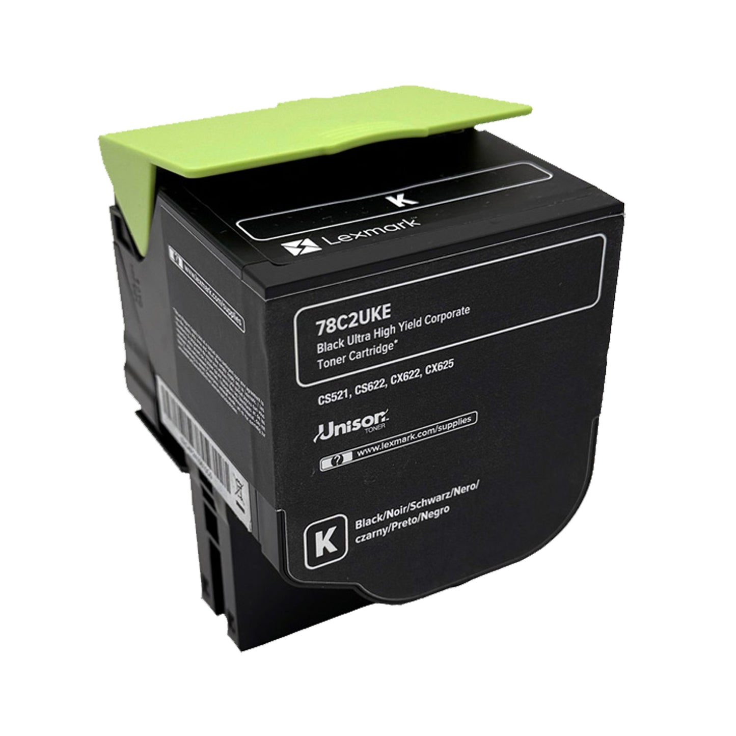 Lexmark Original Toner 78C2UKE Ultra High Yield Farbe: Schwarz ca. 10.500 Seiten für CS 521 | 622 Serien und CX 622 | 625 Serien wb