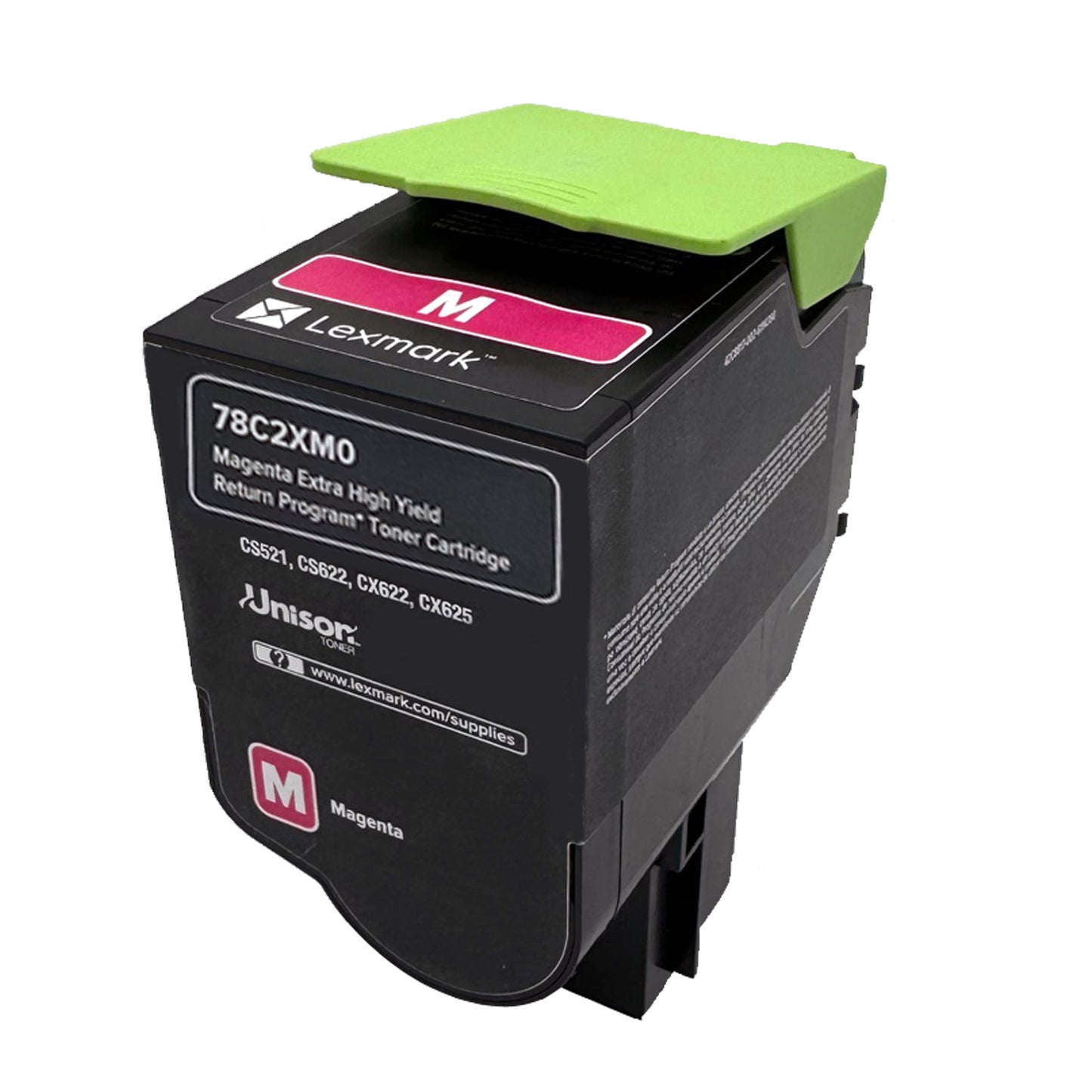 Lexmark Original Toner 78C2XME High Yield Farbe: Magenta ca. 5.000 Seiten für CS 421,521,622 Serien und CX 421,521,622,625 Serien wb