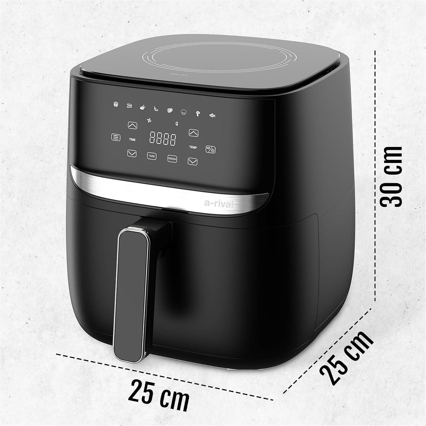 a-rival Heißluftfritteuse mit Waage Model AF 600 CW 1700 Watt airfryer