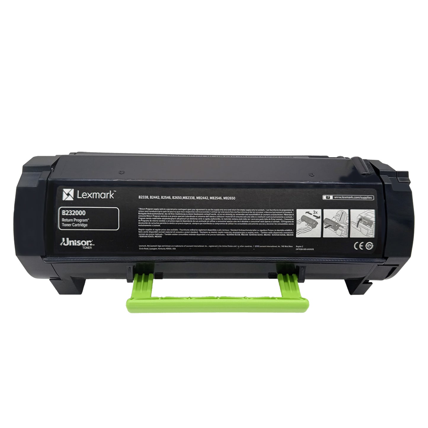 Original Toner Lexmark B232000 Farbe: Schwarz ca. 3.000 Seiten für B/MB 2338/2442/2546 usw. wb