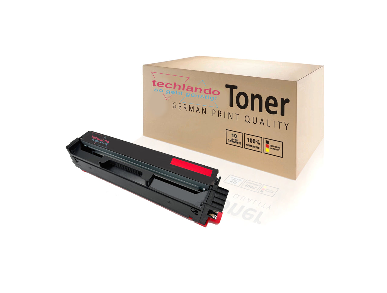 Techlando Green Toner REBUILD mit Chip C3220M0 Farbe: Magenta ca. 1.500 Seiten für Lexmark C3326 und MC 3326 Serien usw.