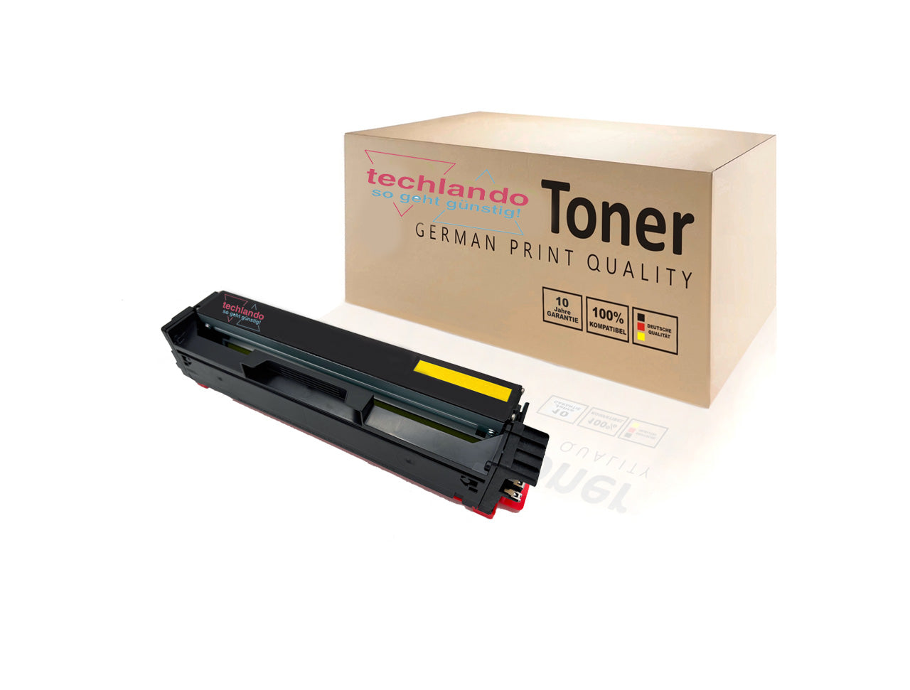Techlando Green Toner mit Chip C3220Y0 Farbe: Yellow ca. 1.500 Seiten für Lexmark C3326 und MC 3326 Serien usw.
