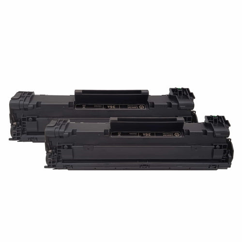 Original HP 36A Toner (CB436AD) Farbe: Schwarz ca. 2 x 2.000 Seiten für HP LaserJet M 1120 MFP Serie usw.