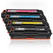 Original HP Multipack (CB540A | CB541A | CB542A | CB543A) für ca. 6.400 Seiten für Color LaserJet CP1215 | CP1510 Serie