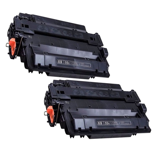 Original HP Doppelpack 55X (CE255XD) Farbe: Schwarz ca. 2 x 12.500 Seiten für LaserJet P 3000 und P 3015 Serien