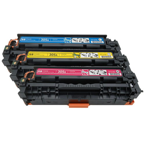 Original HP Colorpack CF370AM (CE413A | CE412A | CE411A) Farbe: Magenta | Yellow | Cyan ca. 7.800 Seiten