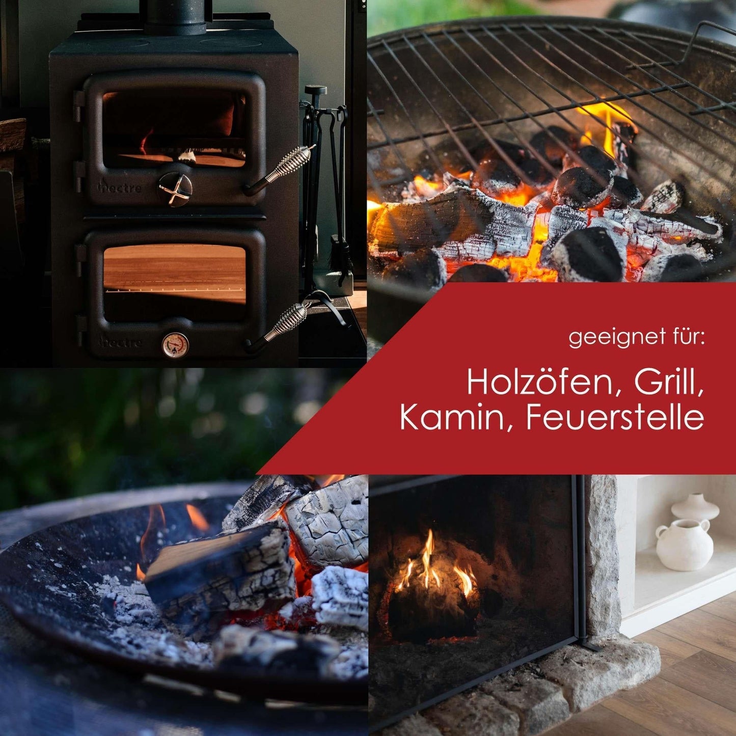 Flammino Holzwolle Anzündwolle paperbag für Kamin, Grill & BBQ made in EU