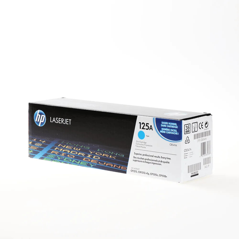 Original Toner HP 125a CB541A | Farbe: Cyan ca. 1.300 Seiten für HP Color LaserJet CP 1215 |1515 Serie usw. white box