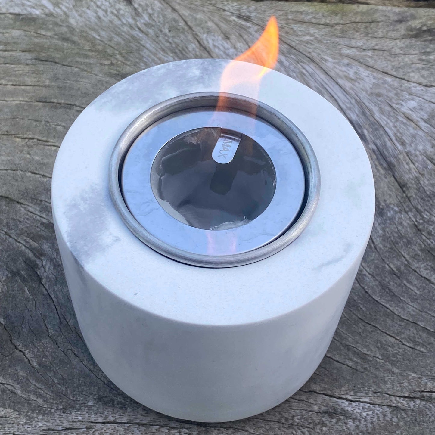 2 x Flammino Design-Tischkamin aus Marmor Look Flammino Premium Ethanol-Kamin Set 2 Stk