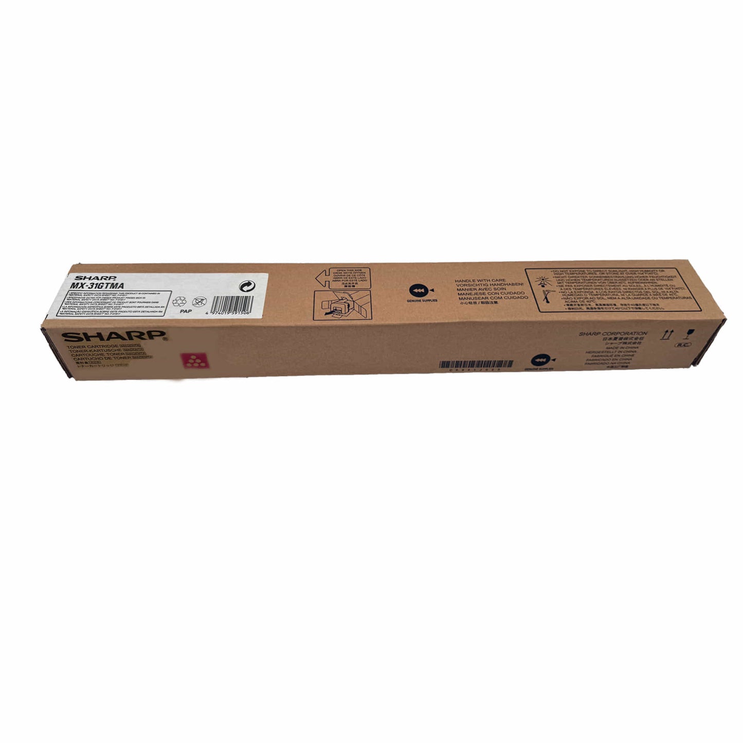 Original Sharp Toner MX-31GTMA Toner Farbe: Magenta ca. 15.000 Seiten für MX-2600N | MX-3100N | MX-4100N usw.