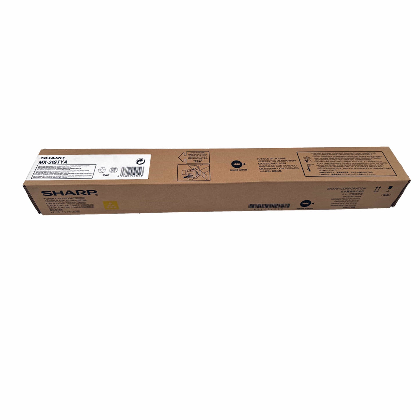 Original Sharp Toner MX-31GTYA Toner Farbe: Yellow ca. 15.000 Seiten für MX-2600N | MX-3100N | MX-4100N usw.