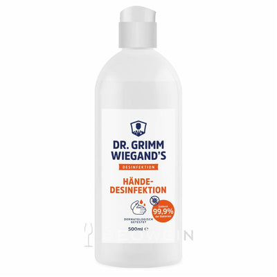 Dr Grimm Wiegands Händedesinfektion 80% Ethanol 500 ml euro norm