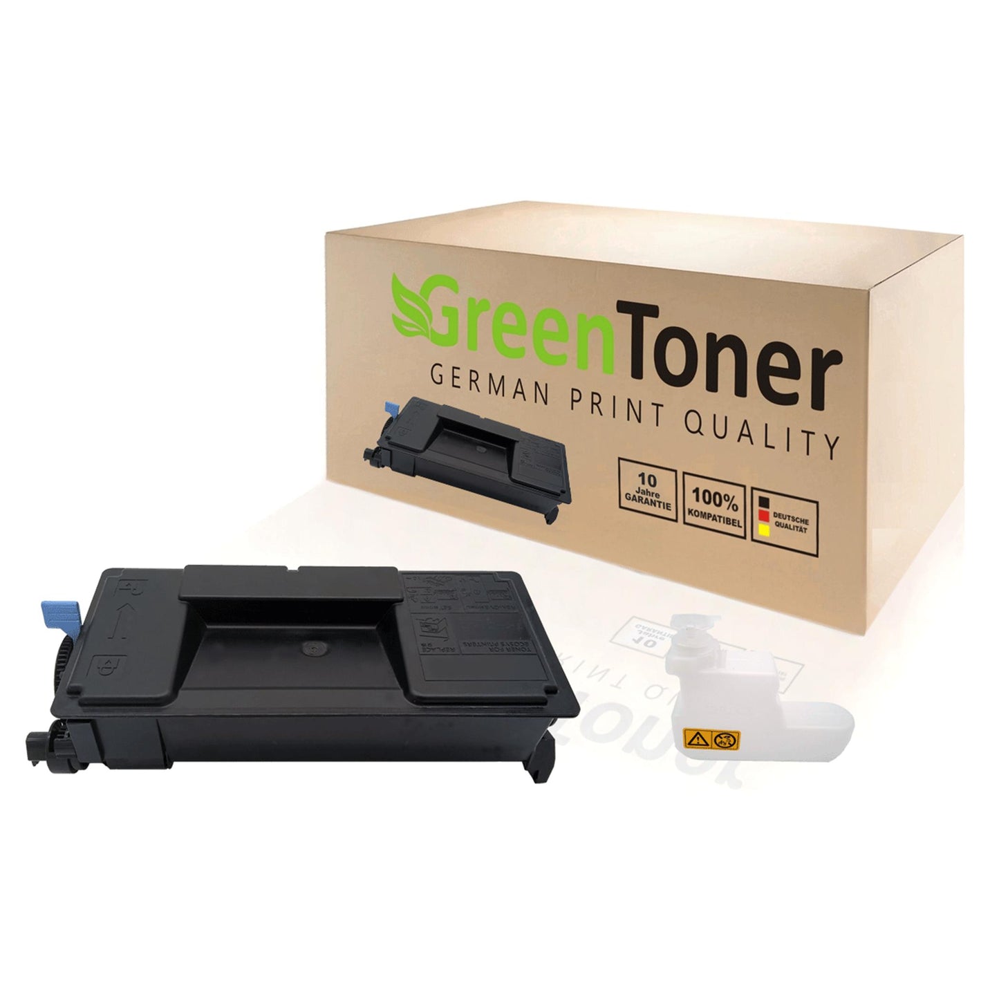 Techlando Green Toner REBUILT Toner zu Kyocera TK-3160, Schwarz, ca. 12.500 Seiten Premium